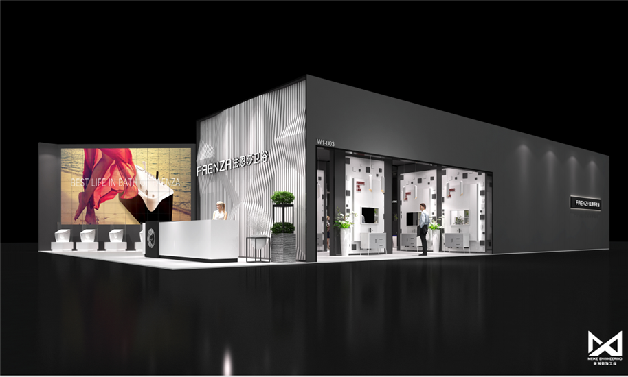 BIFF展會上的360平方展臺設計搭建，創意展示公司文化