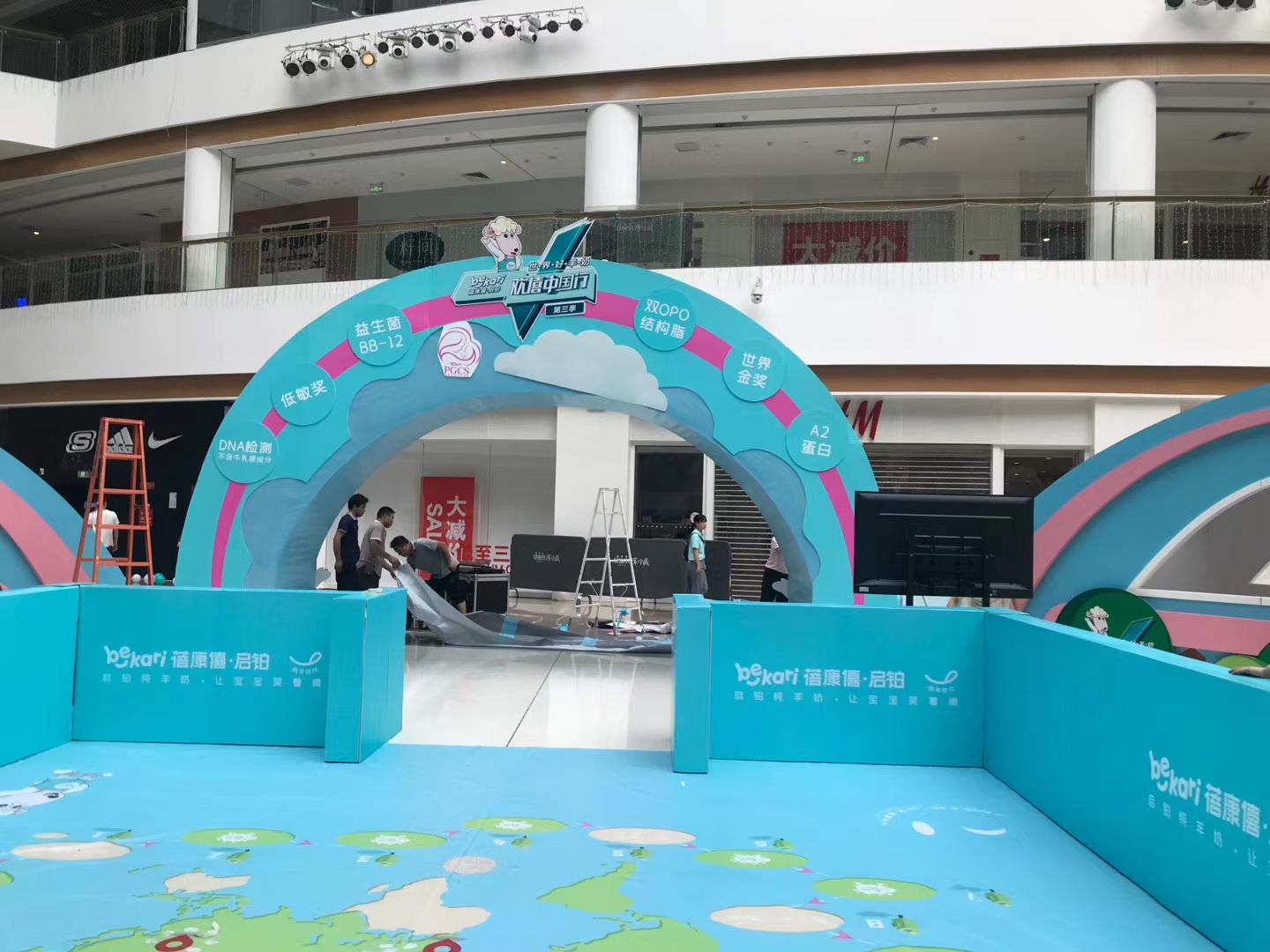 長沙商業美陳設計哪家好？美刻會展選擇最佳材料進行了美陳布置